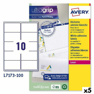 Etiquettes pour Imprimante Avery L7173 Blanc 100 Volets 99,1 x 57 mm (5 Unités)