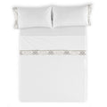 Jeu de draps Alexandra House Living Blanc Lit king size 4 Pièces