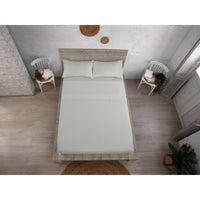 Jeu de draps Alexandra House Living QUTUN Gris perlé Gran lit 2 persones 4 Pièces