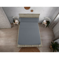 Jeu de draps Alexandra House Living QUTUN Gris foncé Gran lit 2 persones 3 Pièces