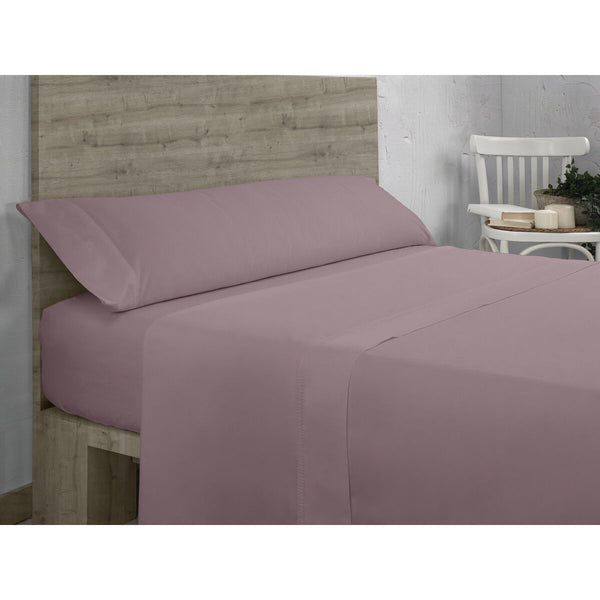 Jeu de draps Alexandra House Living QUTUN Violet Gran lit 2 persones 3 Pièces