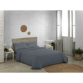 Housse de Couette Alexandra House Living QUTUN Gris foncé 180 x 220 cm