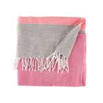 Foulard multi-usages Rayures 160 x 200 cm Rose (12 Unités)