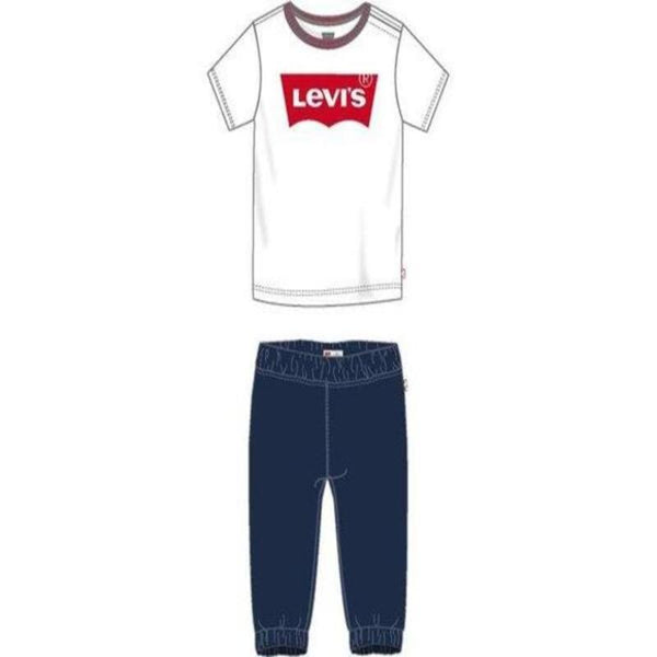 Survêtement pour Bébé TWILL JOGGER Levi's 6EA924-001  Blanc