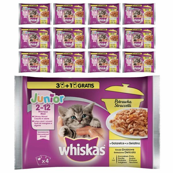 Collation pour Chat Junior Whiskas (52 uds x 85 g) (Refurbished A+)