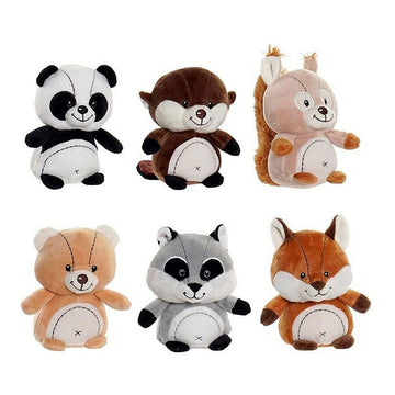 Jouet Peluche DKD Home Decor ‎ animaux Polyester (6 pcs) (10 x 7 x 14 cm)