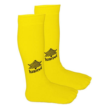 Chaussettes de Football pour Enfants Luanvi Tabular Jaune (Taille unique)