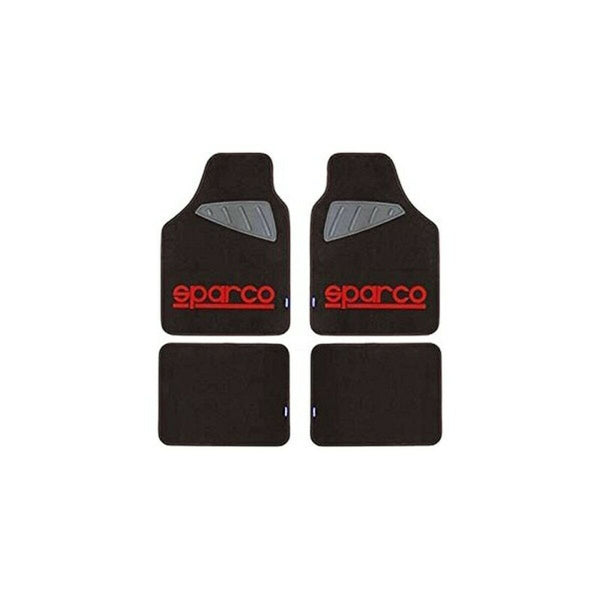 Set de tapis de voitures Sparco SPC1903 Universel Noir/Rouge (4 pcs)