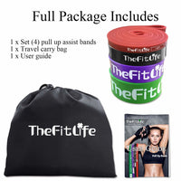 Élastiques de musculation multi-usages avec guide d’exercices TheFitLife (Reconditionné B)