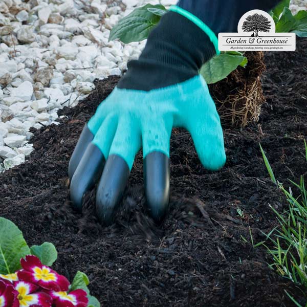 Gants de Jardinage avec 4 Griffes pour Creuser Garden & Greenhouse