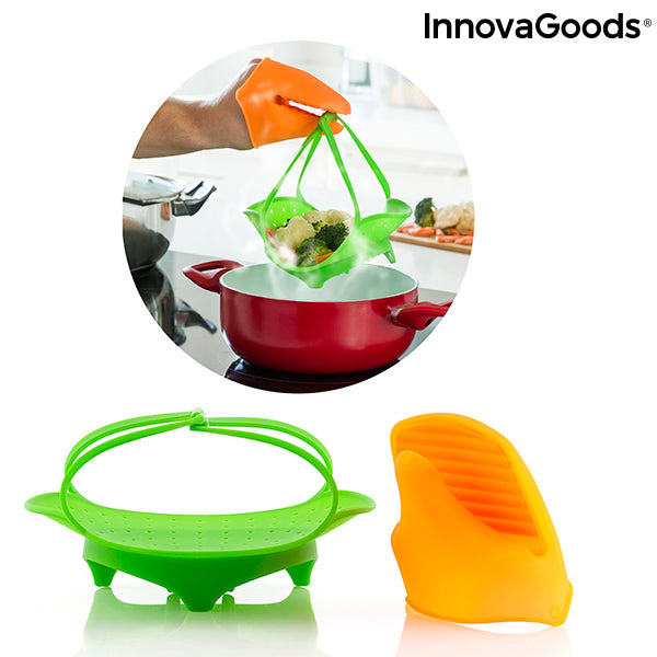 Cuiseur-Vapeur en Silicone Pliable InnovaGoods