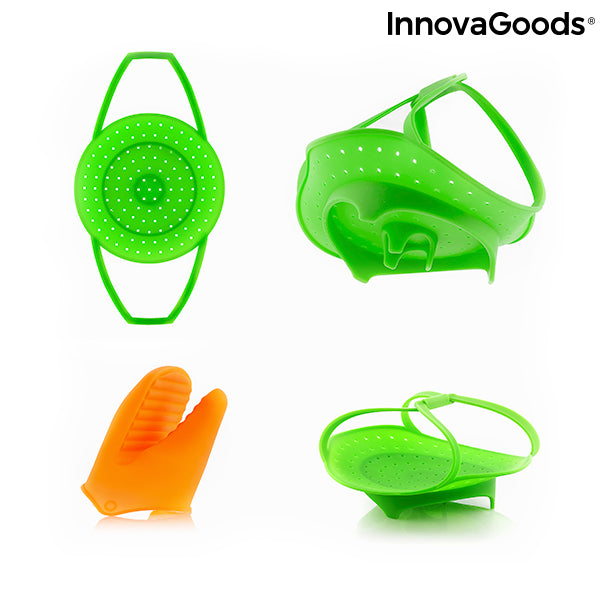 Cuiseur-Vapeur en Silicone Pliable InnovaGoods